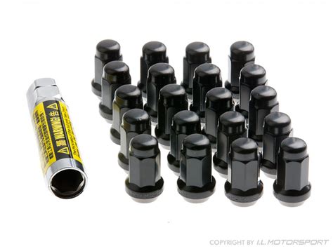 Mx Wheel Lock Nuts Piece Set Black