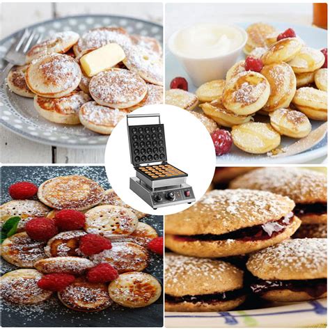 Vevor Mini Dutch Pancake Maker Poffertjes Machine For Pcs Mini Round