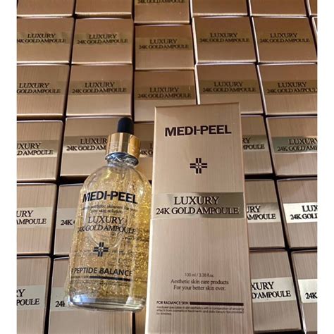 Medi Peel Luxury 24k Gold Ampoule 100ml Shopee Thailand