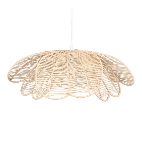 Lampara Techo Rattan Natural Trenzado FLORENCE