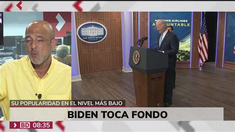 La popularidad de Joe Biden en Estados Unidos está en su momento más bajo