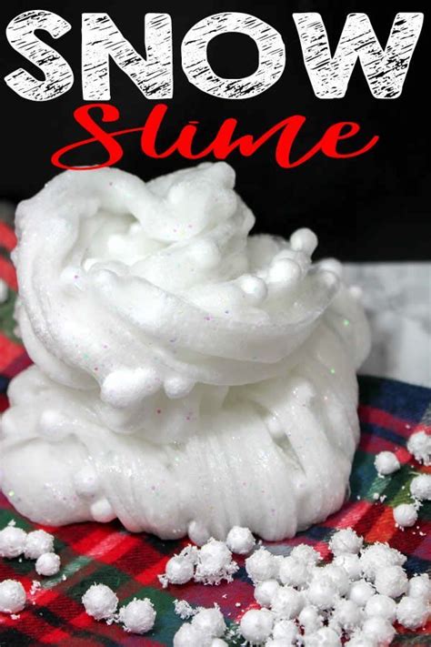 Best Snow Slime Easy Slime Recipe For The Most Amazing Homemade Snow Slime Great Slime