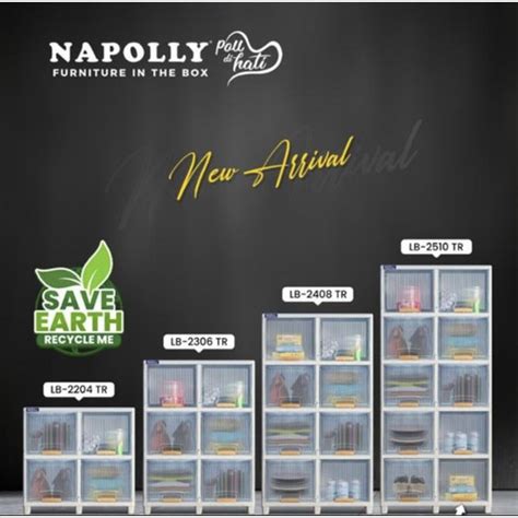 Jual Lemari Plastik Minimalis Napolly Locker Box Pintu Transparan