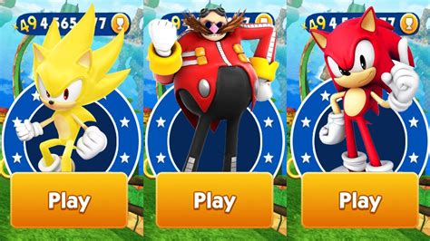 Sonic Dash Red Sonic Vs Super Sonic Vs Battle Boss Eggman All