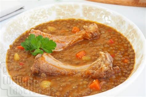 Lentejas Con Costillas El Cocinero Casero De Cuchara