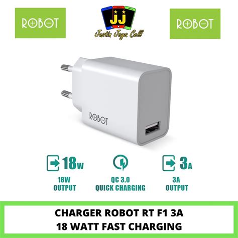 Jual ROBOT RT F1 Single Port Quick Charger Fast Charging Original