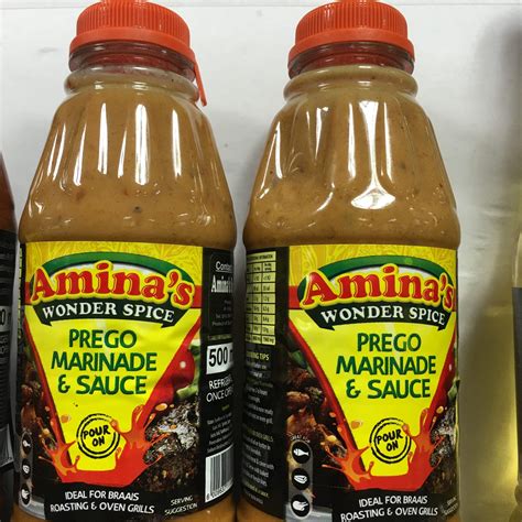 Aminas Wonder Spice Prego Marinade And Sauce Pour On 500 Ml Freeze N Spice