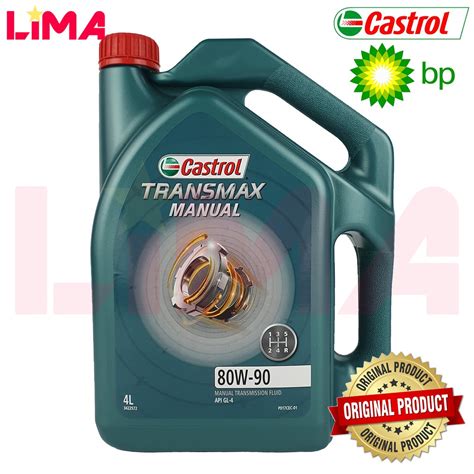 CASTROL MANUAL 80W90 GL 4 TRANSMISSION GEAR OIL 4L Shopee Malaysia