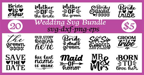 Wedding Svg Bundle Bundle · Creative Fabrica