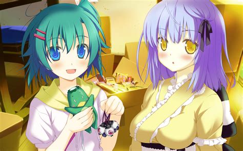 Blue Eyes Blush Favorite Game Cg Green Hair Irotoridori No Hikari Irotoridori No Sekai Japanese