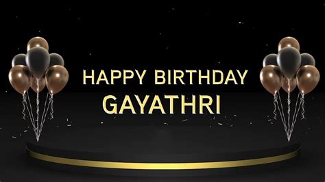 Wish You A Very Happy Birthday Gayathri Youtube