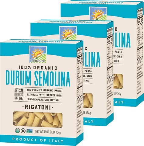 Amazon Bionaturae Rigatoni Durum Semolina Pasta Durum Semolina