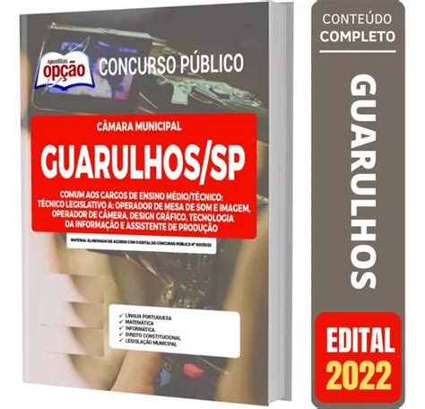 Apostila Cargos Ensino M Dio T Cnico C Mara Guarulhos Sp Mercadolivre