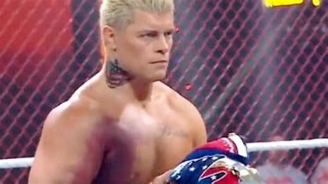 Wwe Star Cody Rhodes Shows Off Sickening Torn Pectoral Tendon At Hell