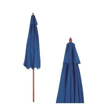 Mandiali E Shop Kit Ombrelone Piscina Madeira M Azul Base Guarda Sol