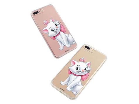 Funda Oficial Disney Marie Silueta Transparente Para Bq Aquaris E G