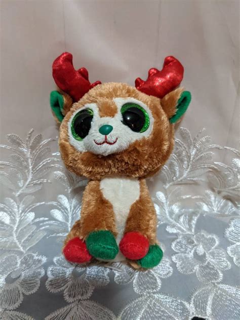 Ty Beanie Boo Alpine The Reindeer Christmas Collectible Etsy