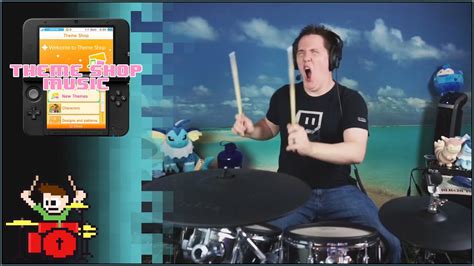 Nintendo 3ds Theme Shop Music On Drums Youtube