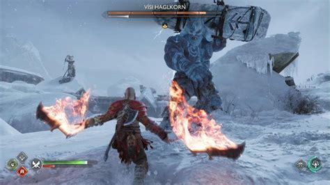 God Of War Ragnar K Visi Haglkorn Troll Boss Fight Youtube