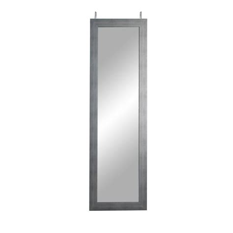 Brandtworks Oversized Silver Over The Door Modern Mirror In H X