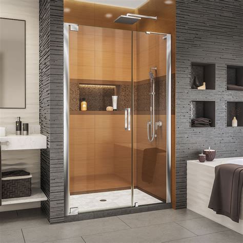 Dreamline Dreamline Elegance Ls 44 34 46 34 In W X 72 In H Frameless Pivot Shower Do