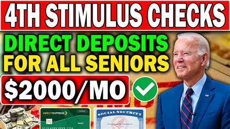 4th Stimulus Checks 2000 Mo Direct Deposits Confirmed For Low Incomes