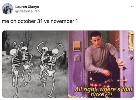 The Funniest October 31st vs November 1st Memes - Lola Lambchops