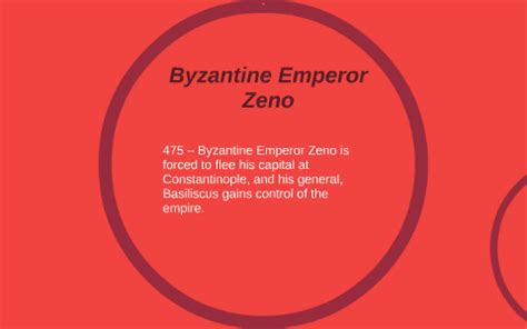 475 – Byzantine Emperor Zeno is forced to flee his capital a by Kevin ...