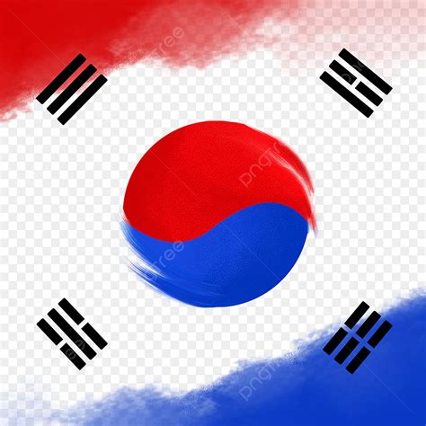 한국 국기 테두리 일러스트 수채화 패턴 태극기 대한민국 국기 틀 Png 일러스트 및 Psd 이미지 무료 다운로드 Pngtree