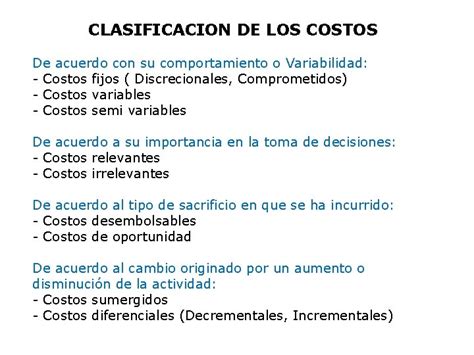 Costos Primos CLASIFICACIN DE COSTOS SEGUN SU FORMA