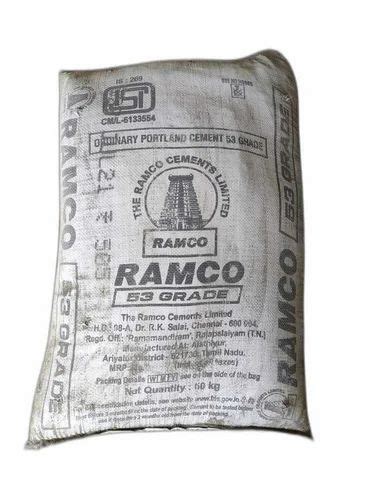 Ramco Opc 53 Grade Cement At ₹ 390bag Ramco Cement In Bengaluru Id