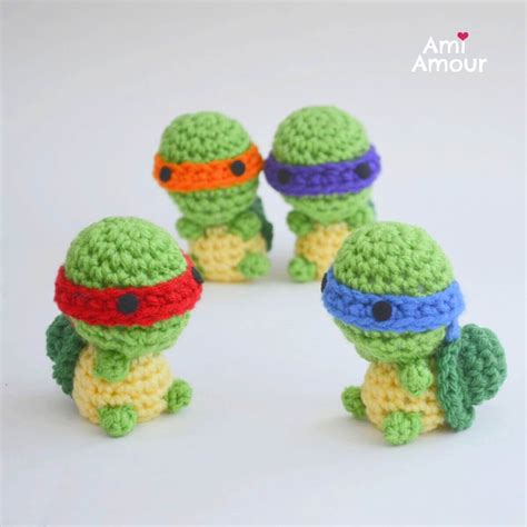 Ninja Turtle Amigurumi Free Crochet Pattern Ami Amour