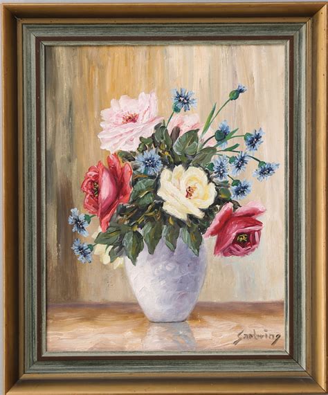 Images For Oidentifierad Konstn R Flower Still Life Oil On