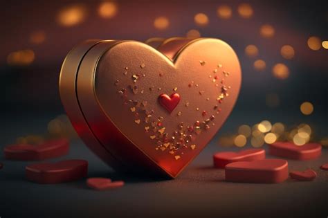 Premium Photo Heart Shaped T Box A Representation Of The Love You