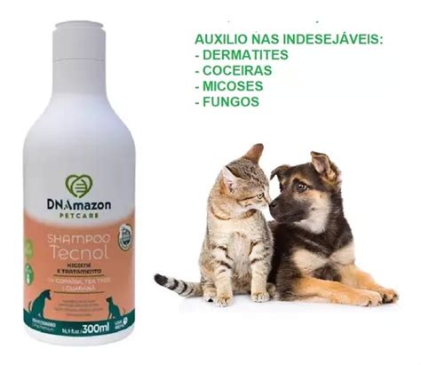 Shampoo P Dermatites Vegano Micoses Cão Gato Coceiras 300ml MercadoLivre