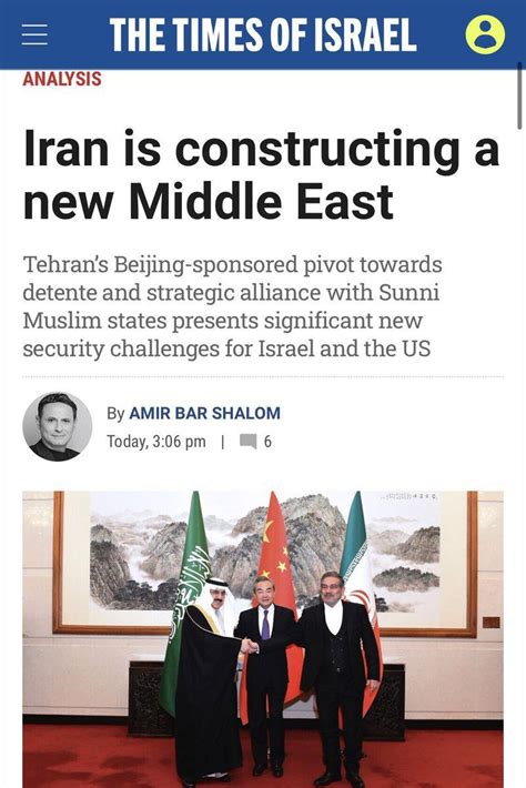 Saim Rizvi On Twitter Rt Spriter99880 The Times Of Israel Iran Is Building A New Middle