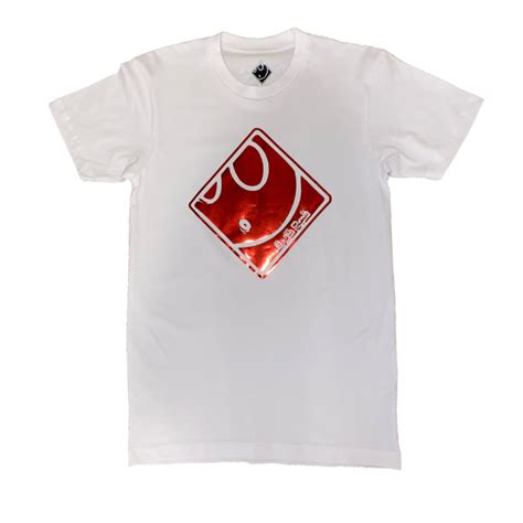 Rare Ghost — Ghost Tee in White/Reflective Red