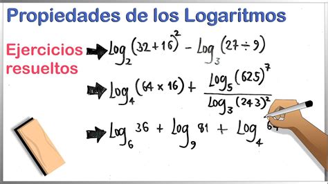 Cuáles Son Las Propiedades De Los Logaritmos Solución De Ejercicios