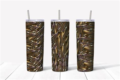 Custom Designed Ammo 20oz Skinny Tumbler Etsy