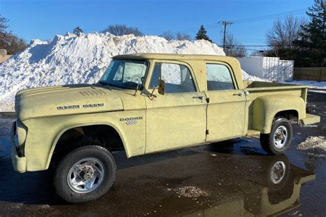 No Reserve 440 Powered 1967 Dodge W200 Power Wagon Crew Cab For Sale