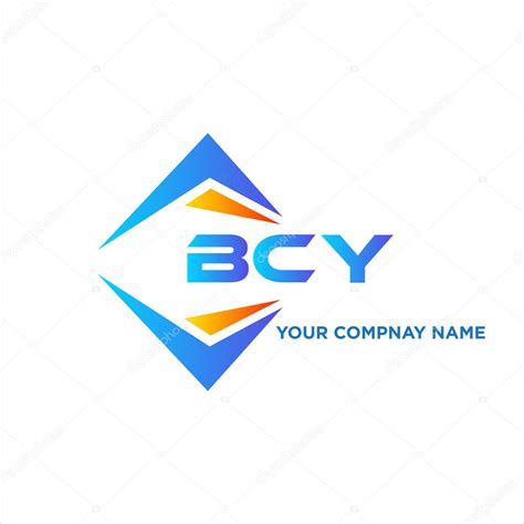 Dise O De Logotipo De Tecnolog A Abstracta Bcy Sobre Fondo Blanco Bcy