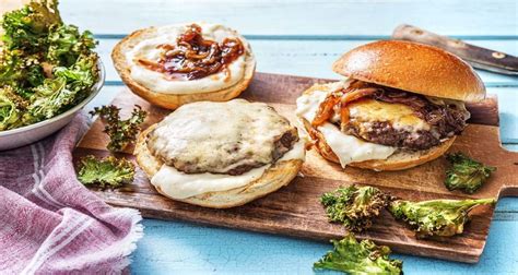 French Onion Burgers Recipe Hellofresh Recipe Onion Burger Recipe