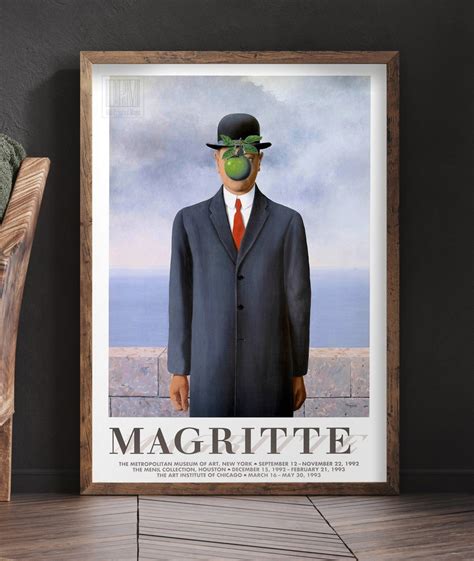 Rene Magritte The Son Of Man Metropolitan Museum Of Art 1992