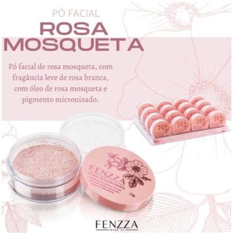 Pó Facial Rosa Mosqueta Fenzza FZ34025 Lets Make Qualquer