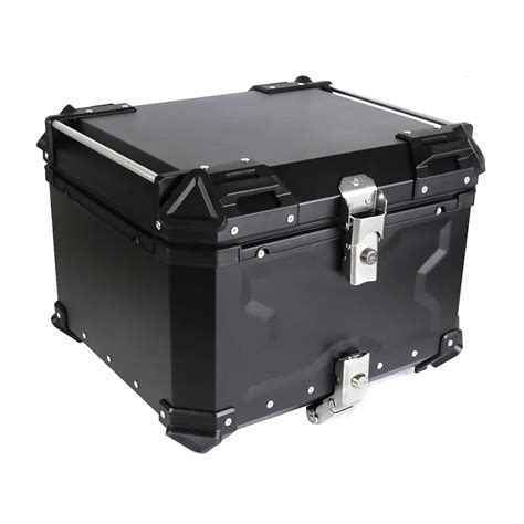 65l Universal Motorcycle Rear Top Luggage Case Aluminum Alloy Storage