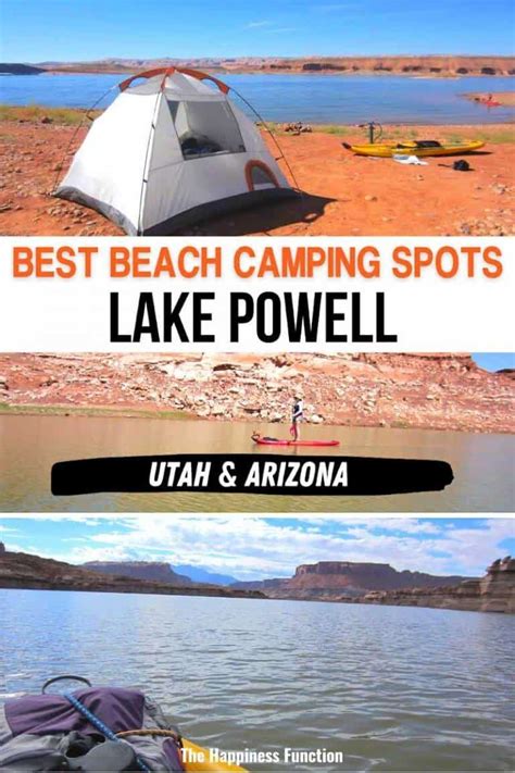 5 Places To Camp on the Beach at Lake Powell - The Happiness Function