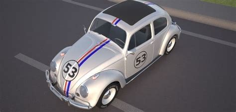 Volkswagen Beetle Herbie 1963 3D Model CGTrader