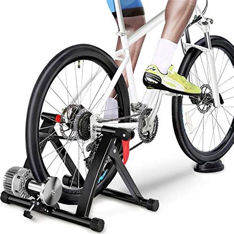 YAHEETECH Fluid Bike Trainer Stand Indoor Bicycle Exercise Stand Mountain & Road Bike Portable ...