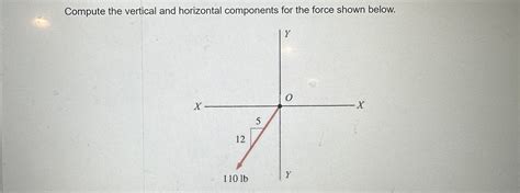 Solved Compute the vertical and horizontal components for | Chegg.com