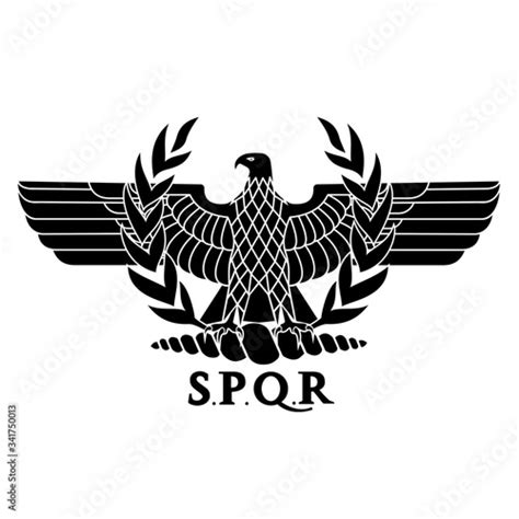 Roman Eagle Logo Vector Illustration Stock Vector Adobe Stock